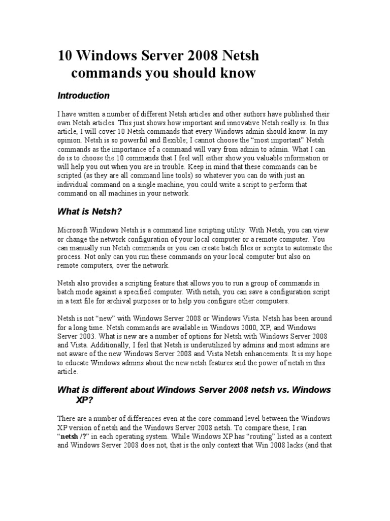 Top 10: Windows Firewall Netsh Commands – EGKPK