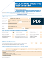 Formato Solicitud de Presupuesto