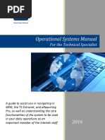 Operational Systems Manual: For The Technical Specialist