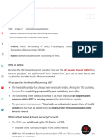 UNSC Reforms