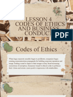 Codes of Ethics and Business Conduct