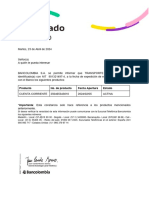 Certificado Bancario