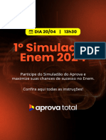 1º Simuladão Enem 2024: DIA 20/04 - 13h30