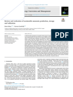 Review and Evaluation of Sustainable Ammonia Production, Storage and Utilization