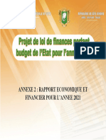 Annexe 2 Rapport Economique Et Financier Pour L - Annee 2021