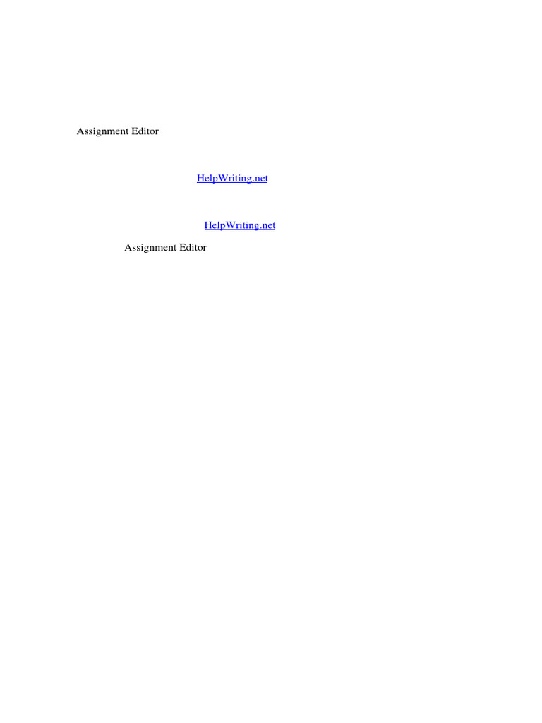 Professional Assignment Editing Services | PDF | Editing
