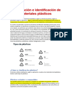 Clasificación e Identificación de Materiales Plásticos
