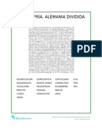 Sopa Letras. Guerra Fría