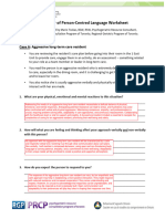 The Power of Person Centred Language Worksheet v1