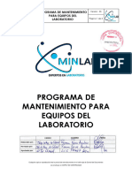 M-PG-03 Programa de Mantenimiento para Equipos Del Laboratorio V05