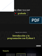 Clase 2 - Introducción A La Programación Con Python I