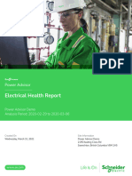 EcoStruxure Power Advisor Sample Electrical Health Detailed Report