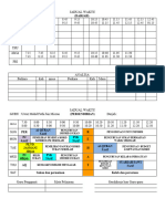 JADUAL WAKTU REKOD