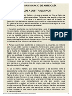 Carta San Ignacio de Antioquia A Los A Los Trallianos