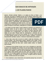 CARTA SAN IGNACIO DE ANTIOQUIA A LOS FILADELFIANOS