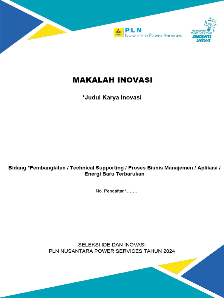 (Template) Makalah KI PLN NPS 24 | PDF | Komputer