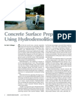 Concrete Surface Preparation Using Hydro Demolition