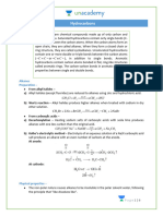 Formula Sheet Hydrocarbons 1