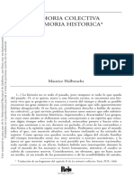 Bibliografía Obligatoria - Memoria Colectiva y Memoria Histórica, de Maurice Halbwachs