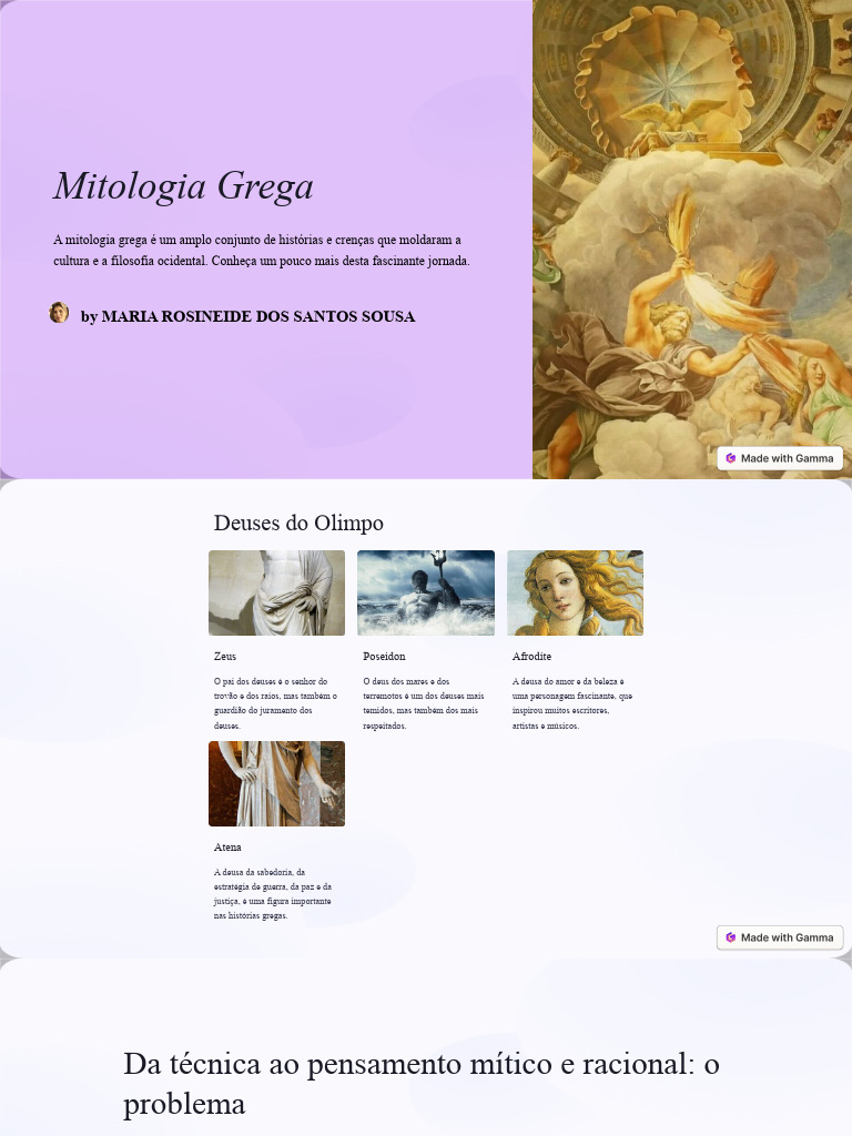 Introdução à Mitologia Grega | PDF | Mitologia grega | Platão