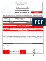 Modelo Fut Certificado de Estudios