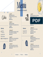 Menu Cafeteria Semana 15.04 Al 19.04