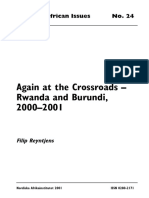 Filip Reyntjens - Rwanda Et Burundi A La Croisee Des Chemins