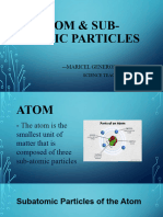 Atom & Sub-Atomic Particles PPT Cot 3
