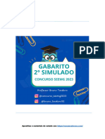 2°SIMULADO SEEMG 2023 - GABARITO -