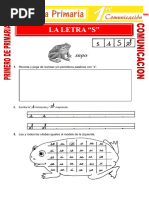 Actividades con la letra S para 1er grado | PDF