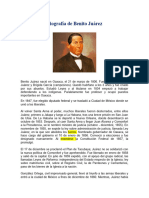 Biografía de Benito Juárez