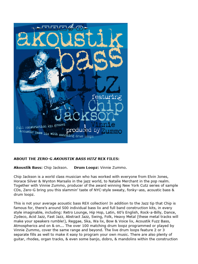 Akoustik Bass Hitz INFO Download Free PDF Jazz Musical Instruments