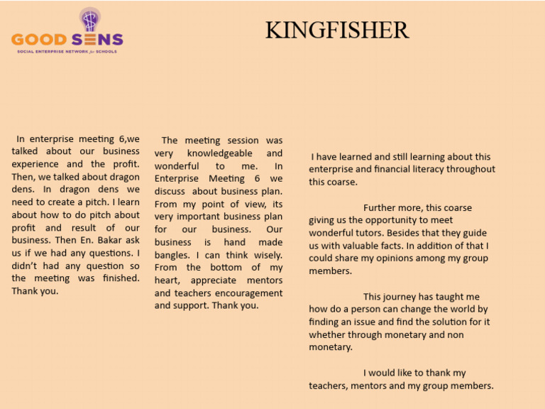 Kingfisher Pdf