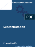 Que Es Subcontratacion y Que No Lo Es