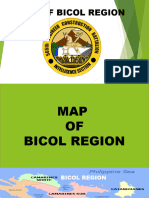 Map of Bicol Region