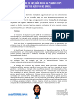 Texto I: As Pessoas Com Espectro Autismo No Brasil", Apresentando Proposta de Intervenção Que