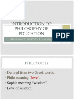 Introduction To Philosophy of Education (NEW)