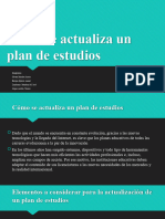 Como Se Actualiza Un Plan de Estudios Presentación