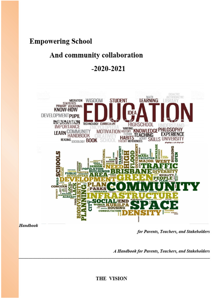 School Community Collaboration Handbook | PDF | Teachers | Schools