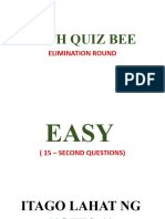 Grade 7 Quiz Bee