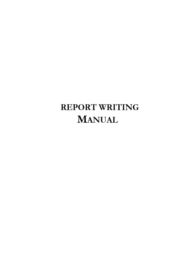 REPORT WRITING MANUAL | PDF | Chart | Pie Chart