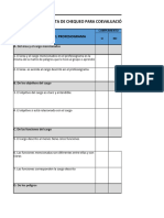 Lista de Chequeo para Revisión SVE