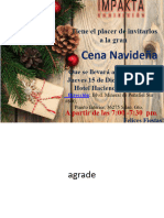 Invitacion Cena de Navidad