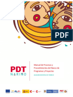 Manual de Procesos y Procedimientos Banco de Proyectos Alcaldia de Tumaco