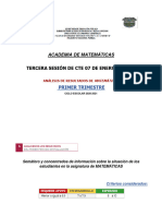 Academia de Matematicas-Analisis de Resultados de Matemáticas