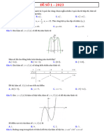 1 - ĐỀ SỐ 1 - 2023 - ĐỀ