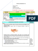 SESIÓN DE APRENDIZAJE N 10