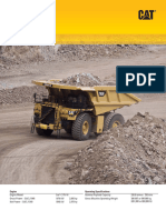 Mining Truck: Engine Operating Specifications
