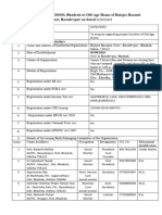 Format For Reporting Details of Institution