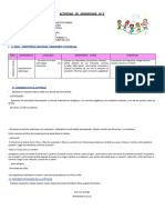 Actividad de Aprendizaje Miercoles 13 de Marzo